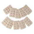 thumbnail image 1 of Extensión de las correas de la banda del sujetador De Mujer 3 Hileras 2 Ganchos Albaricoque Pálido 10 Pcs, 1 of 5
