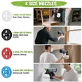 thumbnail image 6 of WORKPRO Paint Sprayer, 600W HVLP Spray Gun with 4 Nozzles, 3 Spray Patterns, Adjustable Flow, 44 Fl. Oz (1300 ml) Container, for Furniture, Cabinets, Walls, Doors, 6 of 12