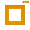 thumbnail image 2 of Golden Orange Acid Free 7x7 Square Picture Frame Mat with White Core Bevel Cut for 5x5 Pictures -, 2 of 3