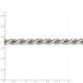 thumbnail image 2 of 925 Sterling Silver 7mm Sparkle-Cut Polished 8 Sides Rope Chain Necklace 28 Inch Chain Necklace for Women and Men, 2 of 2