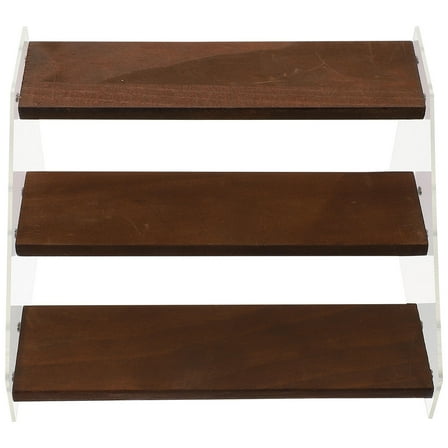 PTOOTP Stable Acrylic Wood Display Stand for Home Model and Figurine Showcase