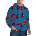 thumbnail image 2 of Lsque Colorful Ladybird Pattern Casual Men's Hoodie,Hooded Sweatshirt with Kangaroo Pocket,Pullover Hoodie-4X-Large, 2 of 7