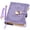 Purple, variant on ink Locked Journal with Heart Lock, 360 Pages Embossed Leather Diary with Keys, B6 Size Lined Notebook with Card Slots for Women, Writing Gift