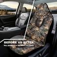 thumbnail image 4 of Uorisanigo Camouflage Deer Car Front Seat Covers Waterproof Car Seat Covers Front Seats Only Stretch Polyester Fabric Cover Easy to Install Universal Fit for Most Vehicle, 4 of 7