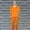 Orange, variant on Liyamei For Men Prisoner Jumpsuit Jail Convict Jailbird Orange Outfit And Accessories Orange S