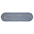 thumbnail image 5 of VHC Brands Farmhouse Great Falls Blue Table Runner, Blue White, Jute Blend, Rectangle, 13x36 Inches, 5 of 11