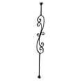 thumbnail image 4 of Satin Black Iron 5-Piece Set Balusters Iron Spndles for Indoor Stairs and Balcon, 4 of 13