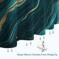 thumbnail image 6 of Teal Gold Marble Pattern Shower Curtain 72"x72" ,Bathroom Decorative Shower Curtains Set with 12 Hooks,Modern Waterproof Washable Shower Curtain, 6 of 6