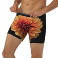 thumbnail image 2 of Rocae Orange Dalia for Stretch Moisture-Wicking Underwear,Men's Underwear Boxer Briefs Large, 2 of 9