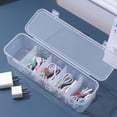 thumbnail image 4 of CAJA DE CABLE TRANSPARENTE, CAJA DE GESTIÓN DE CABLES DE PLÁSTICO DE ESTILO MODERNO DE Gran Capacidad Transparente Fácil de Limpiar para El Hogar, 4 of 7