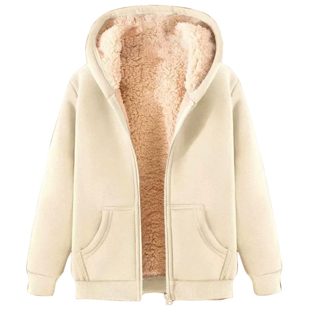 Trench-Coat pour Femmes Élégant Chaud Transition Veste d'Hiver avec Capuche et Manches Longues