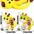 thumbnail image 2 of QJUHUNG Baby Giraffe Piano Musical Toy with Light-Up Keys  Early Educational Learning Instrument for Infants  Non-Toxic ABS Plastic  Music and Sounds for Sensory Development  Suitable for, 2 of 7