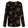 thumbnail image 5 of Birdeem T-shirt Blouse à Manches Longues à Col Rond Imprimé Décontracté d'Été pour Femmes, 5 of 5