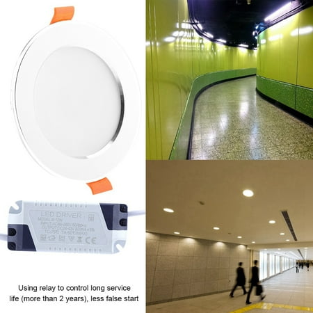 

Tebru LED 5/7W Sensor Ceiling Embedded Panel Light Human Body Motion Sensor Light AC85-265V Ceiling Panel Light LED Panel Light