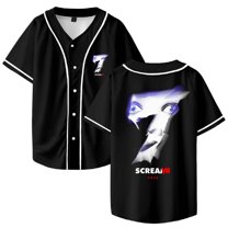 Scream 7 Ghostface New Movie Merch Baseball Jacket And Unisex Fashion V-neck Button-up T-shirt