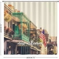 thumbnail image 3 of Bathroom Shower Curtains 72x72,New Orleans Cityscape City Building Scene Modern Bathroom Shower Curtain with Hooks Waterproof Polyester Fabric Shower Curtain Bathtubs Bathroom Decoration, 3 of 6