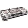 DJ COFFIN W/WHLS FOR A 19" RACK MOUNTABLE MIXER & 2 LARGE FORMAT CD/DIGITAL MEDIA PLAYERS
