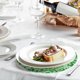 thumbnail image 4 of 8Pcs Manteles Redondos Desechables Verdes, 13" Decoraciones de Mesa de Lentejuelas Metálicas, 4 of 6