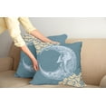 thumbnail image 2 of Ambesonne Moon Throw Pillow Cover 2 Pack, Vintage Crescent Moon, 20", Slate Blue Mustard, 2 of 5