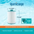 thumbnail image 3 of Hurricane 3 Pack HF5H35-01 Advanced Pool and Spa Filter Cartridge Replacement, 3 of 9