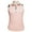 Light Pink/White, variant on Monterey Club Women's Fairway Print Contrast Sleeveless Golf Polo Shirt #2501