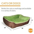 thumbnail image 4 of K&H Pet Products Self-Warming Lounge Sleeper Pet Bed Mocha/Green Small 16 X 20 Inches, 4 of 9