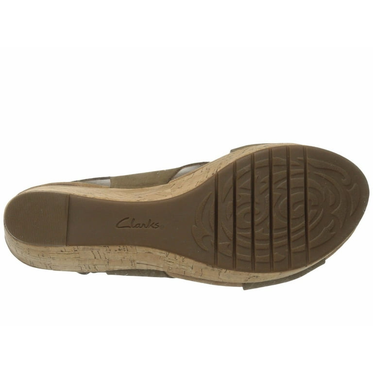 Clarks Women s Caslynn Shae Leather Platform Wedges Walmart