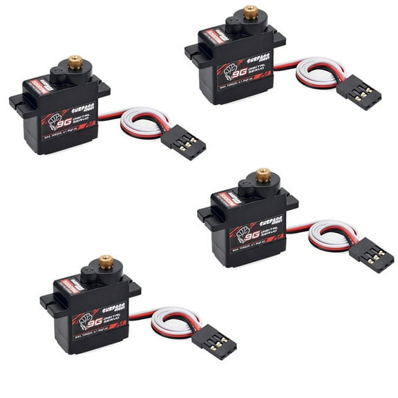 4PCS S0009M 9G Digital Servos Metal Gear 1.4KG Steering Gear for RC Cars Parts Airplane Boat Ship Plane