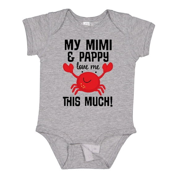 Inktastic Mimi and Pappy Love Me Boys or Girls Baby Bodysuit
