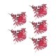 thumbnail image 4 of Ramo de flores artificiales de bajo mantenimiento Toystoory 5 pack/lote rojo brillante, 4 of 6