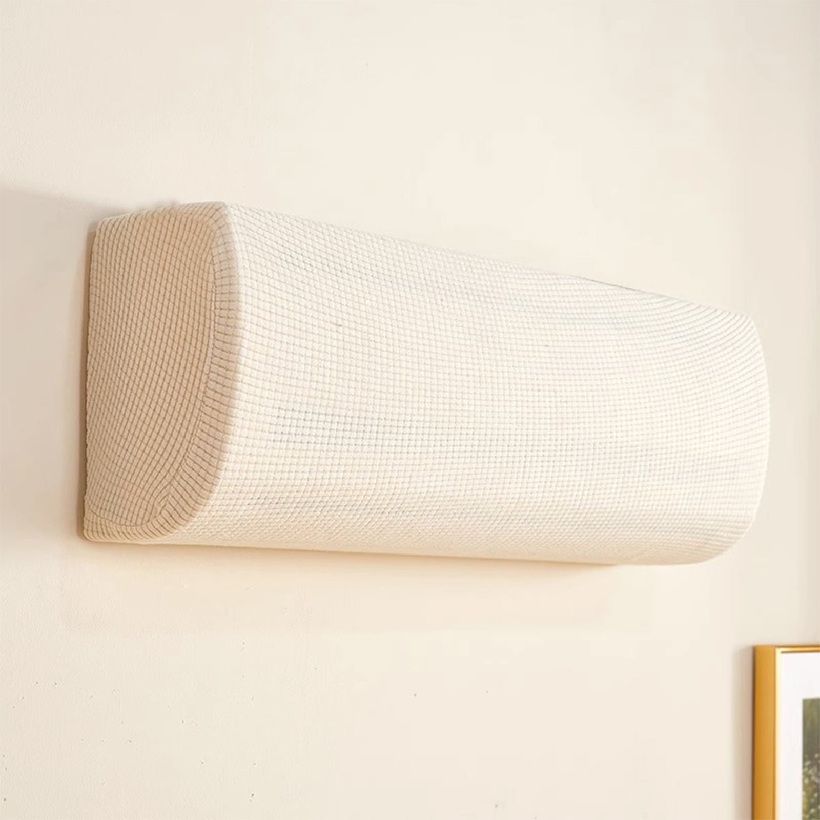 QIPOPIQ Air Conditioner Dust Cover for Wall Units, Indoor Wall-Mounted Air Conditioners Protective Cover Wall AC Cover for Most Split -Type Air Conditioners