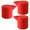 Red, variant on 3pcs Premium Silicone Bottle Stoppers Ergonomic Push Pull Closures For Wine Preservations Home Pubs Essential