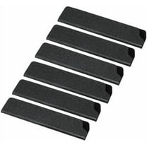 ABS Knife Cover Sleeves for 5" Santoku Knife, 6 Pack Knife Guard Blade Protector Universal Knife Sheath for Home Kitchen, Black