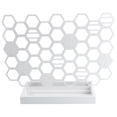 thumbnail image 1 of Miangastore Key Storage Shelf Honeycomb Shape White Metal 1Set 13.8x9.1In, 1 of 8