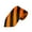 Black and Orange, variant on Slim Burgundy and Honey Gold College Stripe Woven Tie
