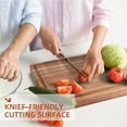 thumbnail image 2 of Cibeat Acacia Wood Cutting Board for Kitchen Large Thick Chopping Board with Juice Groove-20"x15" x 1.5", 2 of 7
