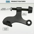 thumbnail image 3 of 5 Pack Heavy Duty Hinge Pin Door Stop, Metal Made Black Finish from Rok Hardware, 3 of 6