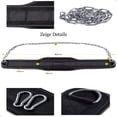 thumbnail image 2 of Breathable Weightlifting Belt, Quick Locking Dip Belt with Adjustable Chain, Stabilizes Upper Body & Improves Posture for Enhanced Training Performance & Long-Term Use (40 Inches), 2 of 5