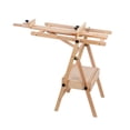 thumbnail image 3 of Professional H-Frame Beechwood Artist Easel with Storage Drawer, Adjustable Height & Angle for Oil Painting, Sketching, Watercolor, and Studio Art, 3 of 9