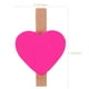 thumbnail image 3 of 50 pinzas de madera Love, pequeñas y bonitas, para fijar fotos (color rosa), 3 of 7
