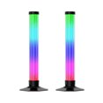 thumbnail image 1 of Graflsoa 360° RGBIC Sound-Activated LED Gaming Lights with USB Bluetooth APP & IR Remote, 32CM Cylinder Design, 2-Pack (DX24016-BT), 1 of 6