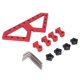 thumbnail image 2 of Abrazadera de posicionamiento en ángulo recto Abrazadera de posicionamiento en ángulo recto ajustable Accesorio auxiliar para carpintería de aleación de aluminio tipo W, 2 of 8
