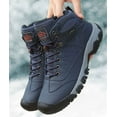 thumbnail image 4 of AX BOXING Men's Four Season Boots Outdoor Winter Hiking Boots Blue, 4 of 9