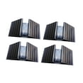 thumbnail image 3 of Fzaqwen 4x Pet Gate Support Feet Triangle Reinforcement Fitting for Entryways Stairs black, 3 of 9
