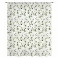 thumbnail image 2 of Sage Green Botanical Sheer Curtains 96 Inches Long, Retro Blossom Floral Wildflower Light Filering Curtains, Privacy Drapes Simi Floor to Veiling Curtain for Living Room Bedroom Window Treatment, 2 of 9