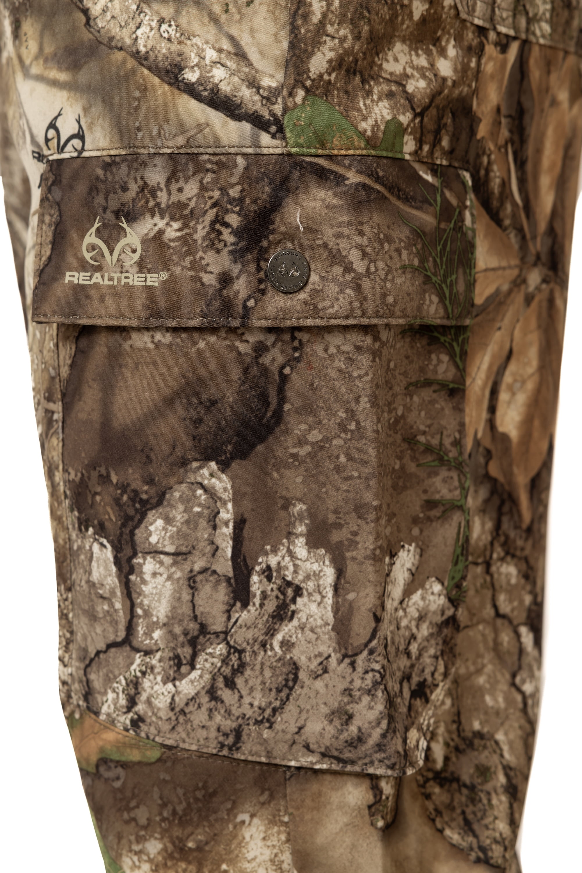 Realtree Men's All-Season Hunting Cargo Pants – APX Camo, Stretch Fabric, 6 Pockets, Sizes S–5XL