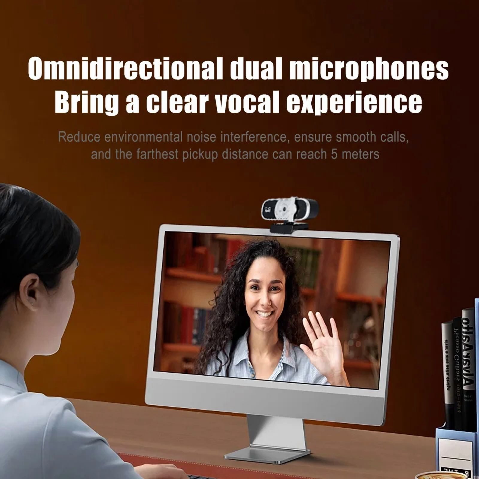 1080P 2K 4K HD Webcam With Microphone , Usb Computer Camera For Pc Laptop Video Conferencing Online Class Zoom Skype Teams