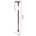 thumbnail image 3 of Equate Mobility Comfort Grip Walking Cane for Adults and Seniors, Red, 300 lb Weight Capacity, 3 of 7