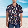 thumbnail image 2 of Fotbe Christmas Critters Delight Hawaiian Shirt for Men Unisex Summer Beach Casual Short Sleeve Cotton Linen Button Down Shirts-3X-Large, 2 of 5