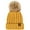 Honey Mustard, variant on C.C Pom Women’s Winter Hat Skull Cap Chunky Sherpa Fleece Beanie Knit Hat, Black